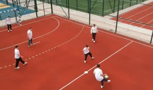 Hapje zyrtare e fushave sportive në Shkollën e Mesme  Marija Kiri Skllodovska    Shkup